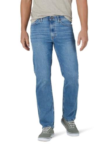 La Mejor Lista de Jeans Mezclilla que puedes comprar esta semana. 42 Wrangler Authentics - Pantalones de Mezclilla de Ajuste Relajado para Hombre, León, 40W x 34L