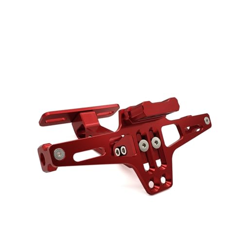 Support de plaque moto look épuré pour roadtrip en Ducati 1260