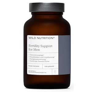 WILD NUTRITION Food Grown® Men’s Fertility Supplements | Unterstützung der Spermiengesundheit, Antioxidantien, Immunsystem | Unterstützung der Fruchtbarkeit für Männer | 60 Kapseln