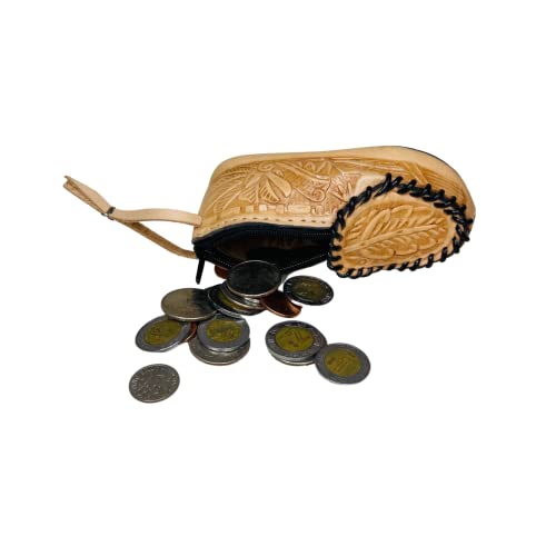 Mexican Leather Shoe-Shaped Coin Pouch in Assorted Colors 1pc - Monedero Mexicano de Piel en forma de Zapato - MexART