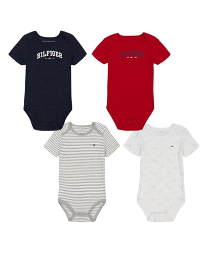 Tommy Hilfiger baby-girls 4 Pack Bodysuits