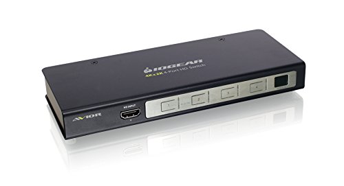 Iogear Hdmi 4 Port Switch - 4K @ 30Hz - 4 In X 1 Out - True Hd And Dts Hd Master Audio - Auto-Switching - Ir Remote Control - Front Panel Led - Ghsw8241 #TOP4
