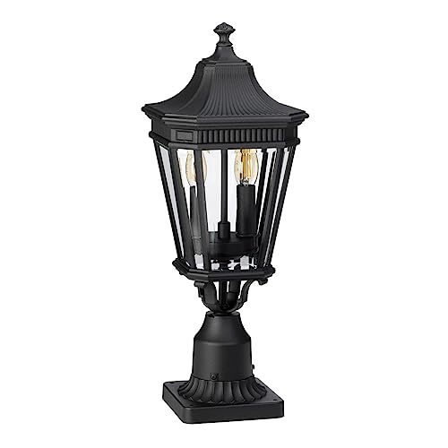 Borne-potelet Cotswold Elstead noir pour eclairage exterieur de jardin - 2