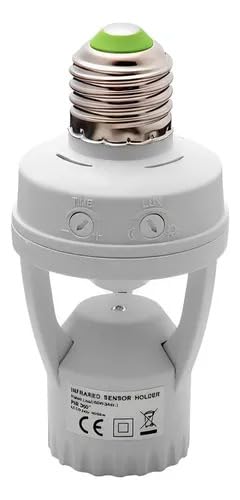 Kit 2 Sensor de Presença com Fotocélula para Soquete E27 110V/220V