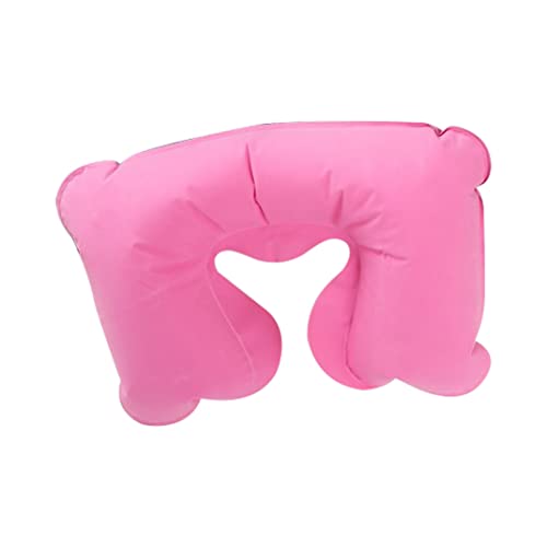 Oreiller en forme de U Pouteau de voyage gonflable U Coussin de support de tête portable en forme de nage en forme pour la literie rose avion Cover