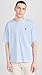 AMI Men's De Couer T-Shirt, Heather Cashmere Blue, L