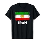 Persia Flag Old Iran Flag Lion Sun T-Shirt