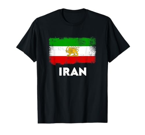 Persia Flag Old Iran Flag Lion Sun T-Shirt