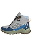 adidas Unisex Kinder Terrex AX4R MID Hiking Shoes Schuhe, Grey Two/Reflective Silver/Glow Blue