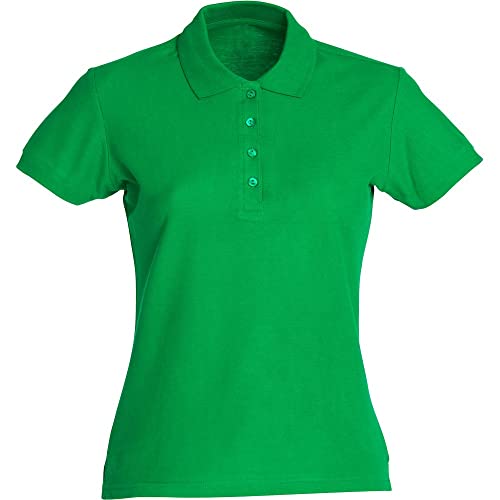 CliQue Womens/Ladies Plain Polo Shirt (XL) (Apple Green)