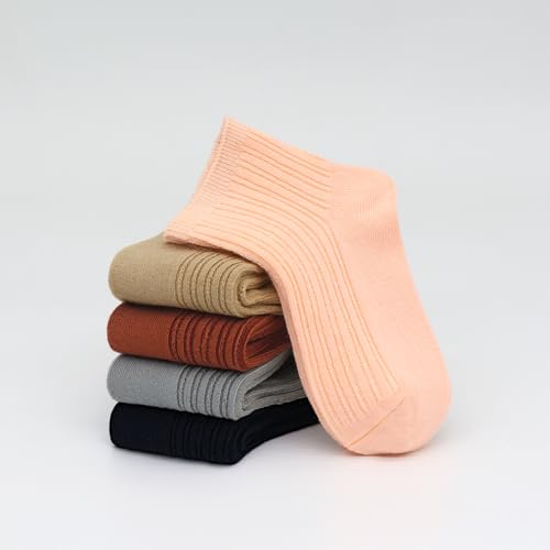 SERISIMPLE Viscose Bamboo Unisex Baby Boy Girl Socks Toddlers Ankle Crew Thin Soft Socks Stretch Breathable Newborn 5 Pairs3