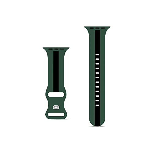Image of GRIPP Tutone Soft Silicone Watch Strap for 44mm /45mm /46mm /49mm, Watch Series 11 /10 /9 /8 /7 /6 /5 /4, SE 3 /2 /1, Ultra 3 /2 /1, Durable, Flexible, Lightweight, Adjustable (Watch Not Included)