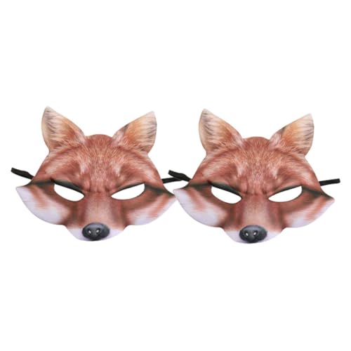 JOINPAYA 2pcs Masquerade Mask Costume Mask for Halloween Parties Elastic Strap for Cosplay Masquerade and Themed Events