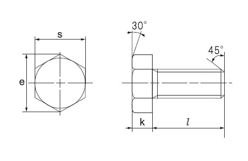 大里 ユニクロ 六角ボルト W3/8&times;長さ100mm 箱 100本入 (68-693)
