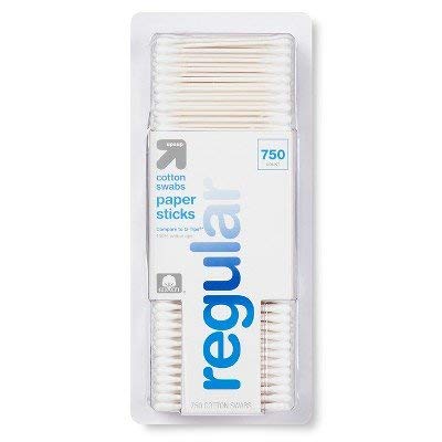 Regular Cotton Swabs Paper Sticks - 750ct -up & up