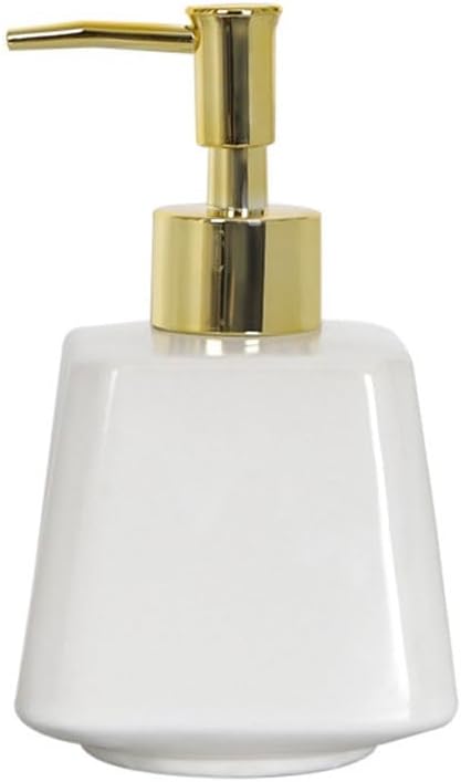 Kitchen Soap Dispenser Luxurious Modern Style Home Ceramic Soap Dispenser Press Dispenser Bottle Lotion Bottle Shampoo Shower Gel Bottle Bathroom Soap Dispenser(A)