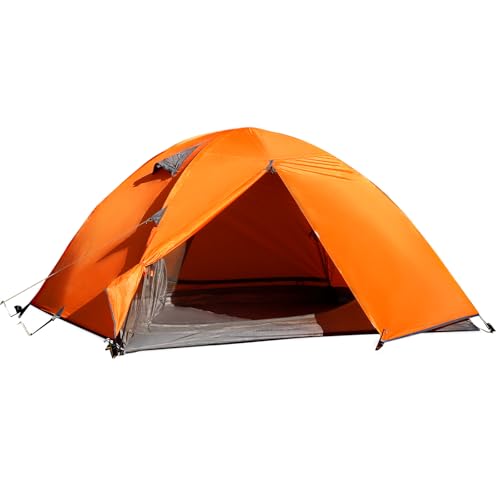 Image of Tree Fox Camping Tent 2 Person Waterproof Portable Instant Tent with 1-Minute Setup Lightweight Tent Suitable for Camping Beach Outdoor Travel Backyard