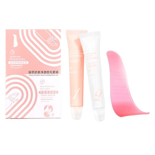Crema Depilatoria para Rostro,Depilación Facial para Mujer - Loción Depilatoria Suavizante con Raspador para Ducha Belleza Rostro