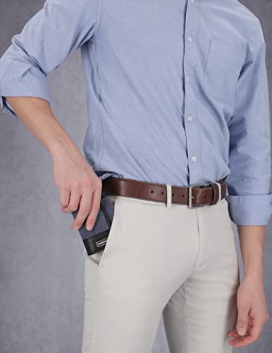 Skechers Men's Canvas Vegan Leather Rfid Trifold Wallet, Blue Patch, One Size #TOP3