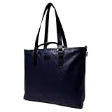 SF-0717 マルチウェイトートスリム ダブルハンドル 防水 耐久性 海上自衛隊採用帆布 日本製 (ネイビー×ブラック)