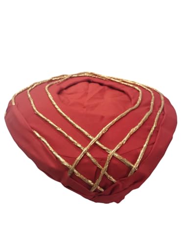 Image of BookMyCostume Traditional Indian Turban, Safa & Pagdi Collection - Ethnic Royal Headwear, Cultural Event & Fancy Dress Costumes | Ideal for Barati, Folk Dance & Themed Functions for Boys, Men & Adults