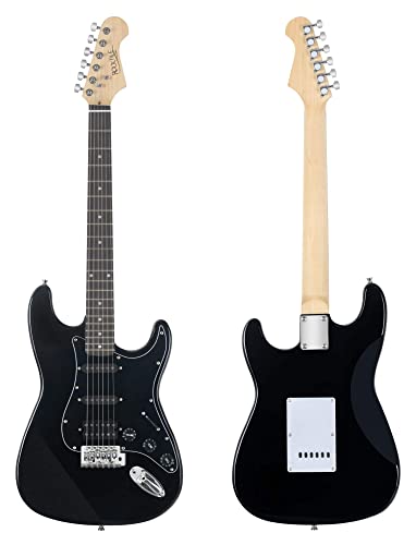 Rocktile Banger’s PowerPack Guitare electrique – Ensemble de Guitare électrique Noir – Kit avec Ampli de 25 W, Housse… - Les Beatles, Paul McCartney, John Lennon, RIngo Starr, George Harrison Rocktile Banger's PowerPack Guitare electrique - Ensemble de Guitare électrique Noir - Kit avec Ampli de 25 W, Housse… – Image 3