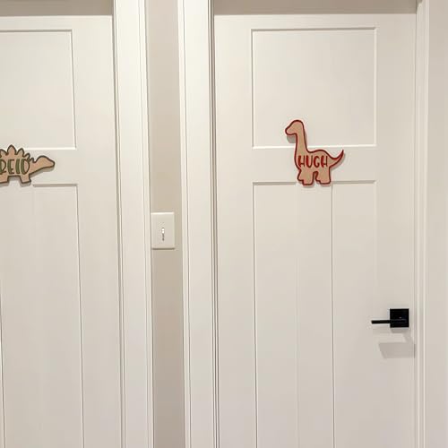 Miniatura 9 de Letrero De Puerta Personalizado Con Nombre - Letras De Dinosaurio Para Habitación Infantil - Decoración Personalizada Para Dormitorio De Niños - Regalo Para Amantes De Los Dinosaurios