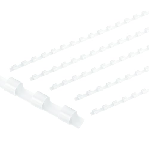 Peignes de reliure plastique 6mm 21 anneaux capacité 20 feuilles pour dossier