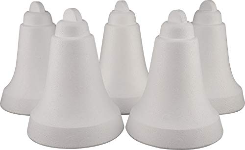 Styropor A561973 Lot de 5 cloches en polystyrène expansé Blanc 16 x 13 cm Cover