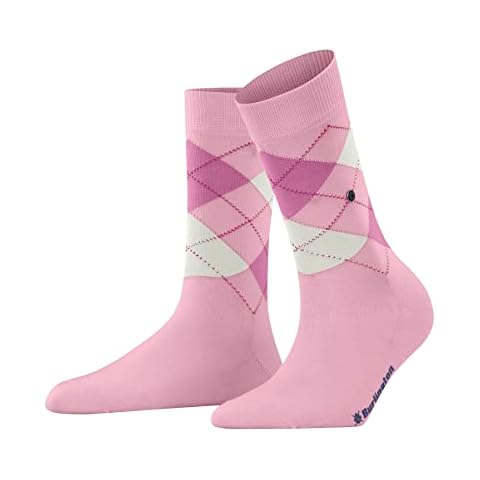 Burlington Women's Cotton Patterned Socks, Pink Rose Cover