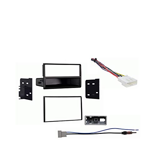 Harmony Audio Compatible with Nissan NV 2012 2013 2014 Single Double DIN Stereo Harness Radio Install Dash Kit Package