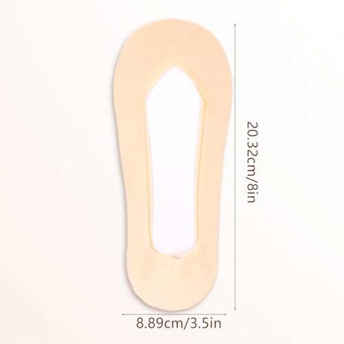 6 Pairs No Show Socks, Womens Ultra Low Cut Liners Non Slip Sock Polyester Soft Breathable Sock Invisible Hide Sneakers Socks for Flats2