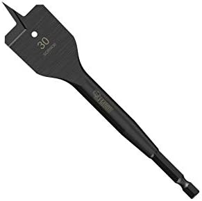 1 x SabreCut SCRIW30_1 30mm x 152mm Impact Rated Flat Wood Spade Bit Compatible with Bosch Dewalt Makita Milwaukee and Many Others