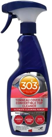 303 Tonneau Cover and Convertible Top Cleaner - Vinyl and Fabric Top Cleaner - Ultimate Cleaning Power - Helps Remove Tough Stains - Rinses Residue Free - 16 fl. oz. (30571CSR) Packaging May Vary