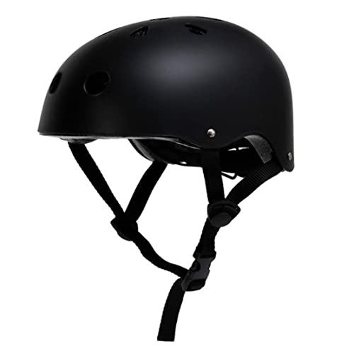 Scooter Casco Adultos Hombres Bike Casco Ajustable Ciclismo Ajustable para Patinaje de protección de Patinaje, Negro, Skate Adulto