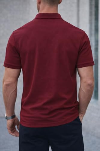 Image of Mack Jonney Men's Cotton Polo T-Shirt|Solid Regular Fit|Half Sleeve Collar T-Shirt for Casual Wear-MJ-32