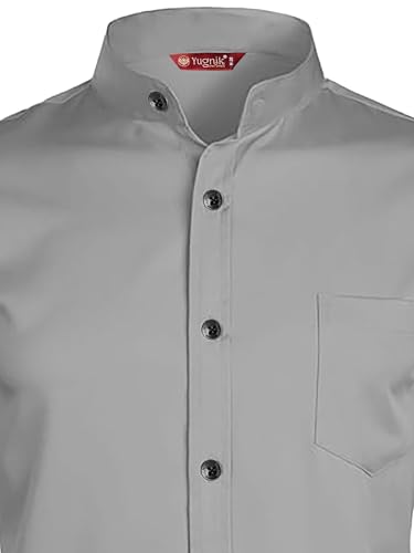 Image of Men's Slim Fit Beige Color Cotton Blend Casual Shirt