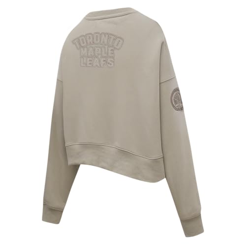 Sudadera NHL Pro Standard de mujer con tejido FLC suave color pardo L 4