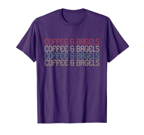 Retro Coffee and Bagels T-Shirt