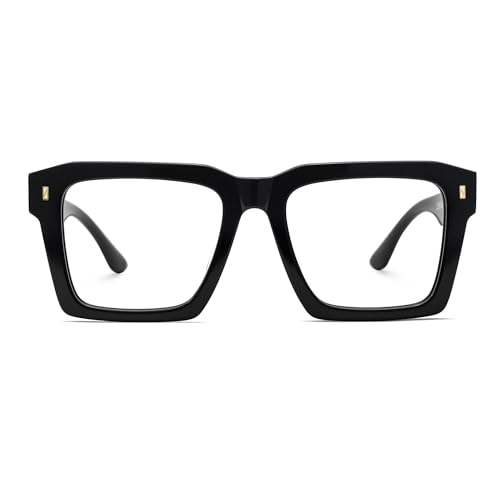 Image of Zeelool Stylish Square Blue Light Blocking Glasses for Men Computer Glasses Kenish ZJGA634947-07 Black