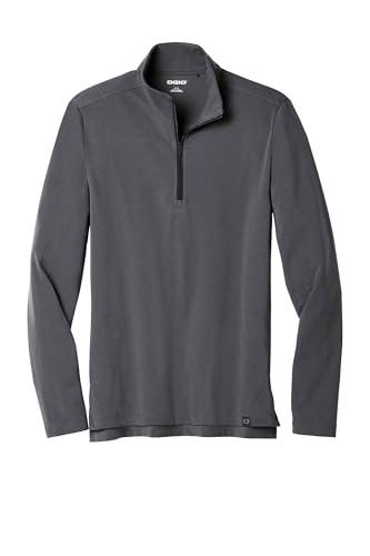 OGIO Unisex Limit Quarter Zip, Diesel Grey, Large