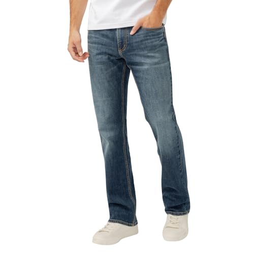 Image of Silver Jeans Co. Mens Jace Slim Fit Bootcut Jeans
