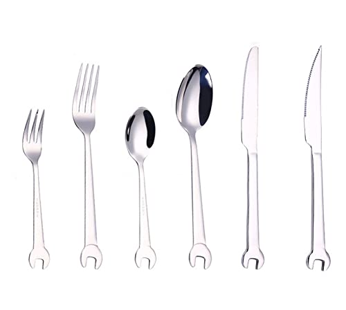 Yardwe Porta Posate Creativo A Forma Di Cigno Con 6 Forchette Da Frutta In Acciaio Inossidabile – Set Posate Dessert, Adatto Per Ristoranti, Hotel E Casa, Design Romantico - 2
