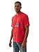 True Religion Men's Short Sleeve Shadow Logo Tee – Crewneck Graphic T-Shirt- TRV Red, S