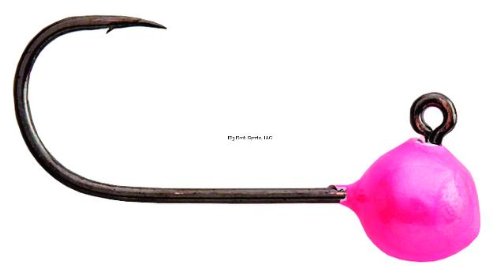 WordensMaxi Maribou/Flashabou Steelhead Jig, 1/8 oz, 1/0 Hook, Pearlescent Pink,3/Pack