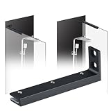 barra stabilizzatrice per box doccia Barra Di Supporto Per Pannello Fisso Per Porta Doccia, Stabilizzatore In Vetro Per Porta Anteriore Interna O Esterna(Black right,35cm/13.8in)