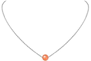 Dainty Sunstone Crystal Pendant Necklace for Spiritual Healing