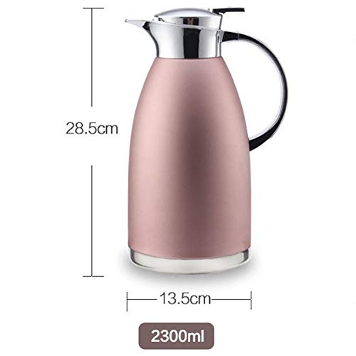 Tetera eléctrica de acero inoxidable 2.3L doble pared miniatura 2