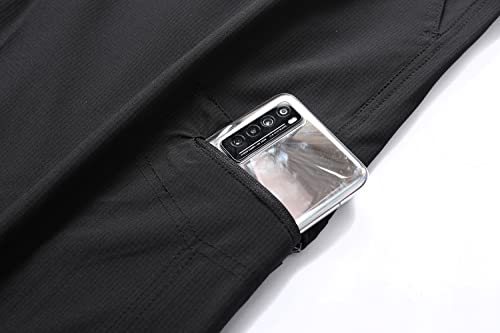 Moerdeng Men's Quick-Dry Stretch Hiking Pants Lightweight Cargo Work Pants #TOP4