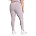 adidas Women's Plus Size Essentials High-Waisted Logo Leggings, Preloved Fig/White
